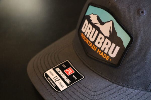 DRU BRU - Mtn Patch Hat - Dark Gray/Black - Image 3