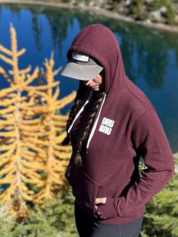 DRU BRU - Maroon Pullover Hoodie - Image 4