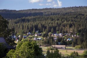 View of Roslyn from the top of Roslyn Ridge