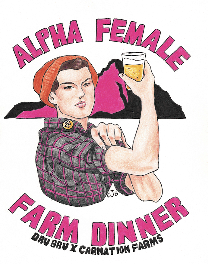 Alpha Female Brewer's Farm Dinner at Carnation Farms