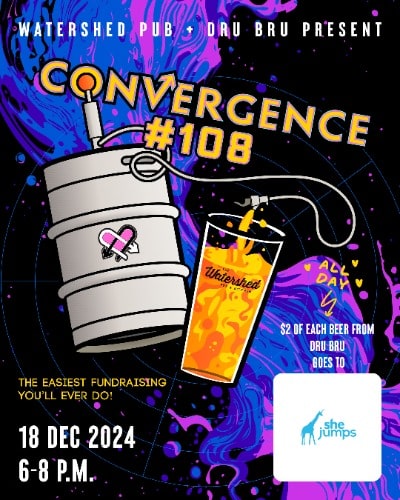 The Watershed Pub's Convergence #108: Dru Bru + SheJumps