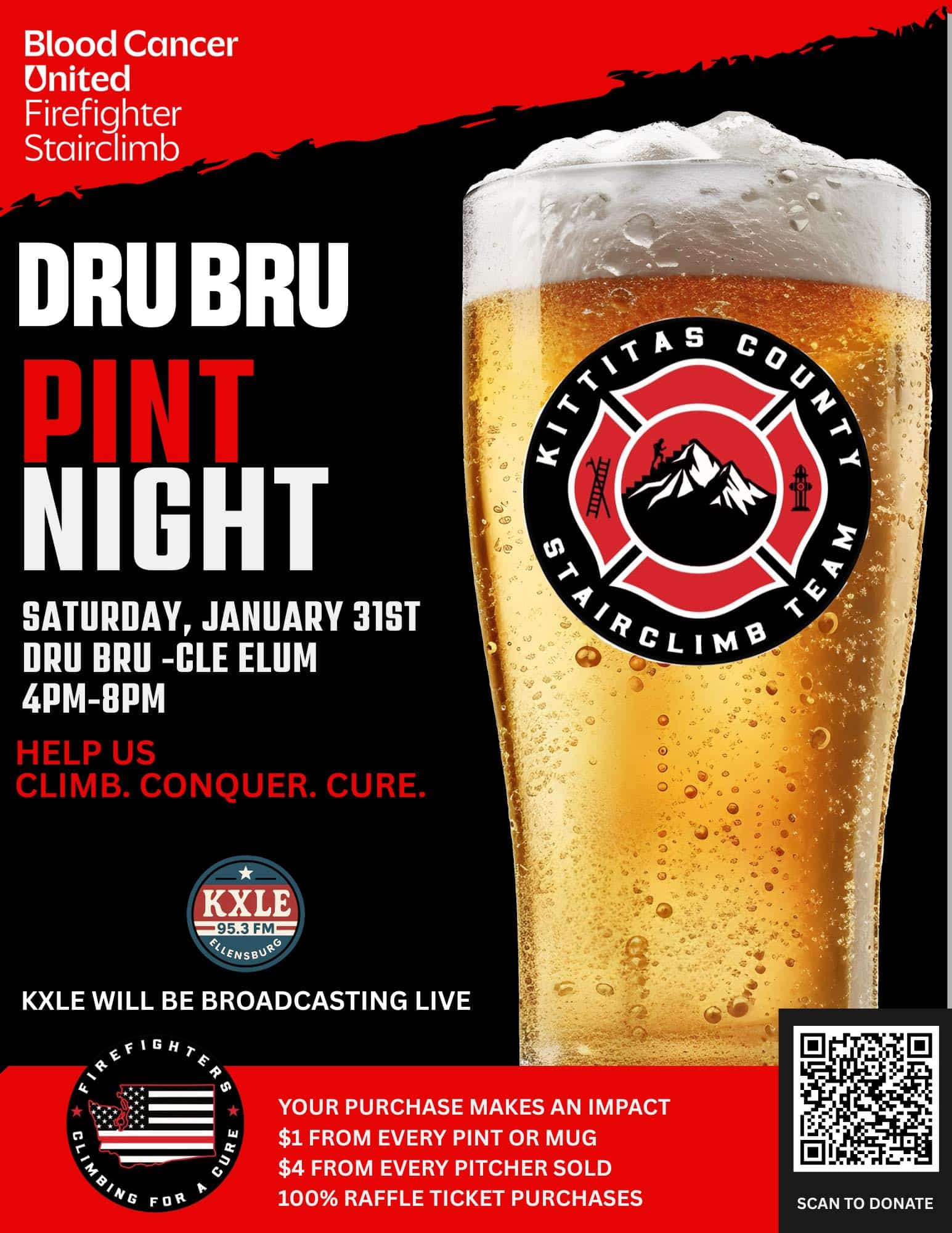 Pint Night for Kittitas County Firefighter Stair Climb Team