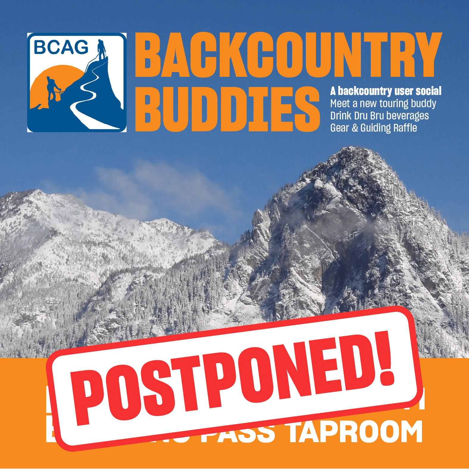 *** POSTPONED!*** BCAG Presents: Backcountry Buddies