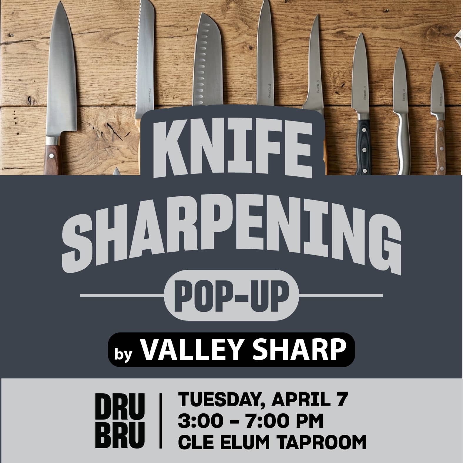 Valley Sharp Knife Sharpening Pop-Up