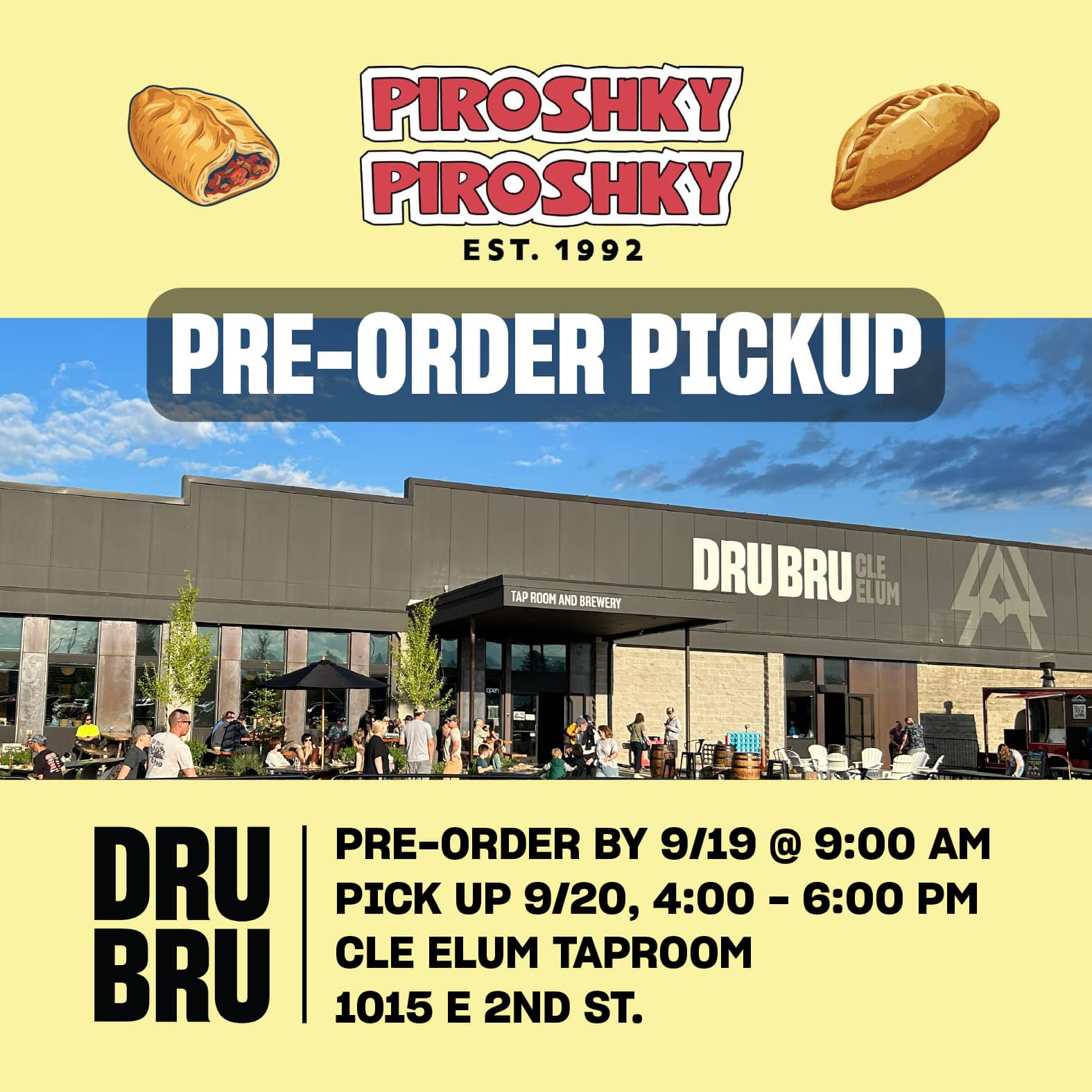Piroshky Piroshky Pre-Order Pickup