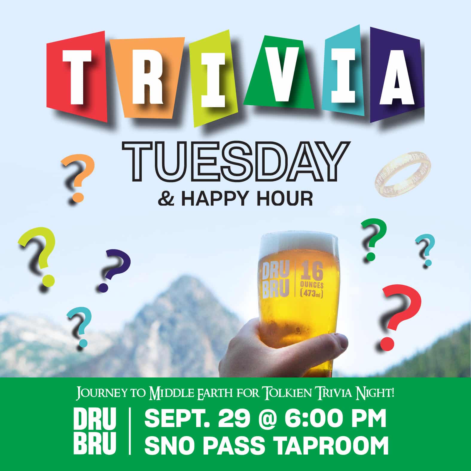 Tolkien Trivia Tuesday & Happy Hour