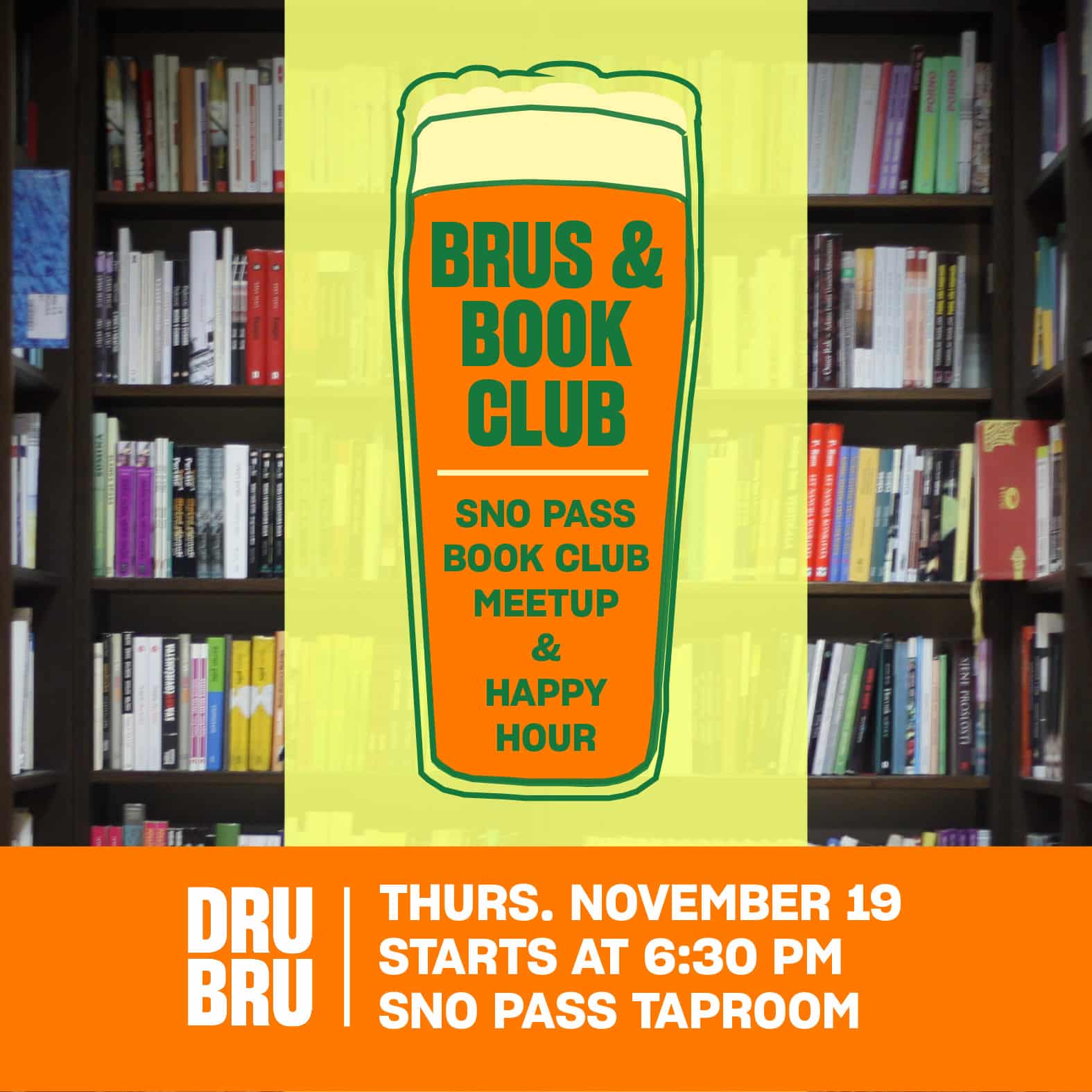 Brus & Book Club: Snoqualmie Pass Book Club Meetup